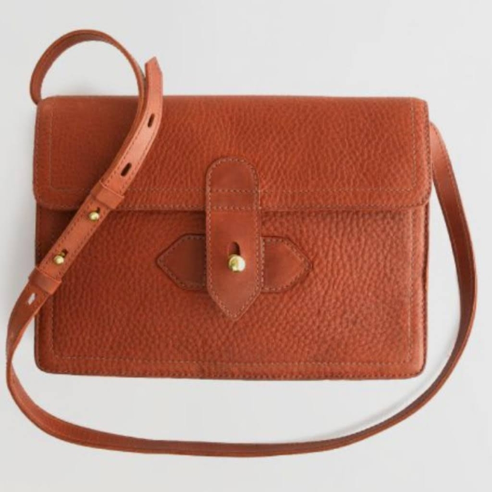 Madewell Sketchbook Bag Tan Leather